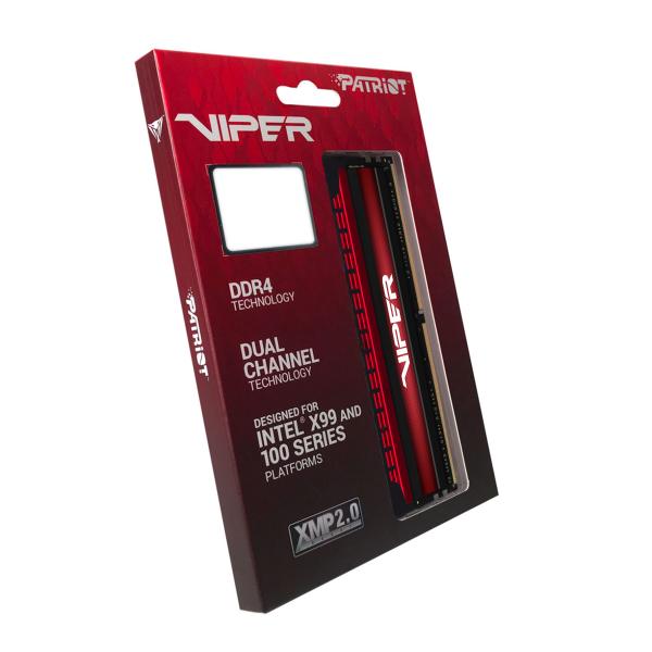 Patriot Viper 4/ DDR4/ 32GB/ 3200MHz/ CL16/ 2x16GB/ Red 