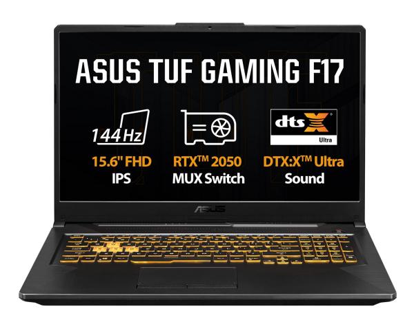 ASUS TUF Gaming F17/ FX706HF/ i5-11400H/ 17, 3"/ FHD/ 16GB/ 512GB SSD/ RTX 2050/ W11H/ Black/ 2R