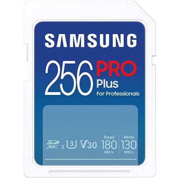 Samsung/ SDXC/ 256GB/ 180MBps/ USB 3.0/ USB-A/ Class 10/ + Adaptér/ Modrá