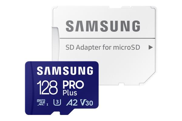 Samsung/ micro SDXC/ 128GB/ 180MBps/ Class 10/ + Adaptér/ Modrá
