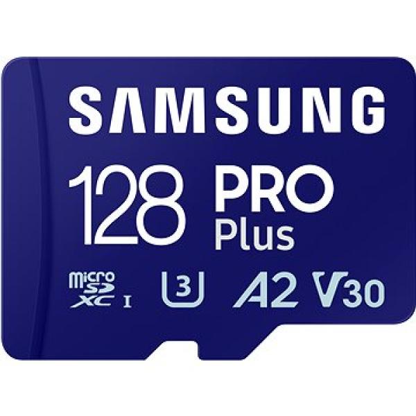 Samsung/ micro SDXC/ 128GB/ USB 3.0/ USB-A/ Class 10/ + Adaptér/ Modrá