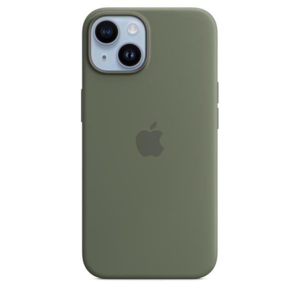 iPhone 14+ Silicone Case with MagSafe - Olive