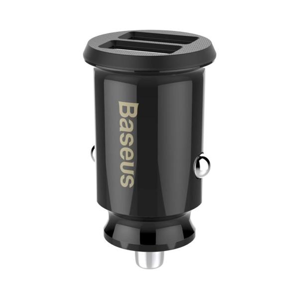 Baseus CCALL-ML01 Grain Nabíjačka do Autá 15.5W 2x USB Black