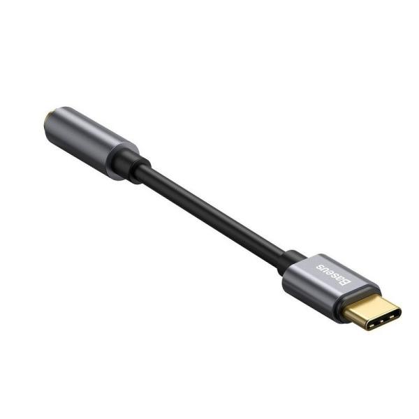 Baseus CATL54-0G Káblová Redukcia z USB-C na 3.5mm Audio Jack L54 (female) Deep Grey 