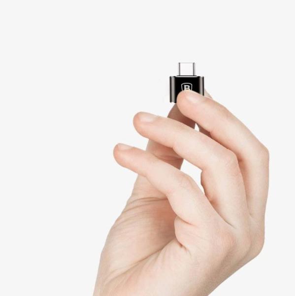Baseus CATOTG-01 Adaptér z USB-A na USB-C Black 