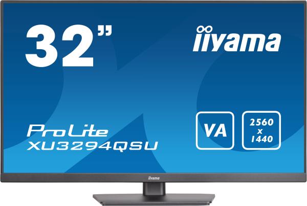 iiyama ProLite/ XU3294QSU-B1/ 31, 5"/ VA/ QHD/ 75Hz/ 4ms/ Black/ 3R
