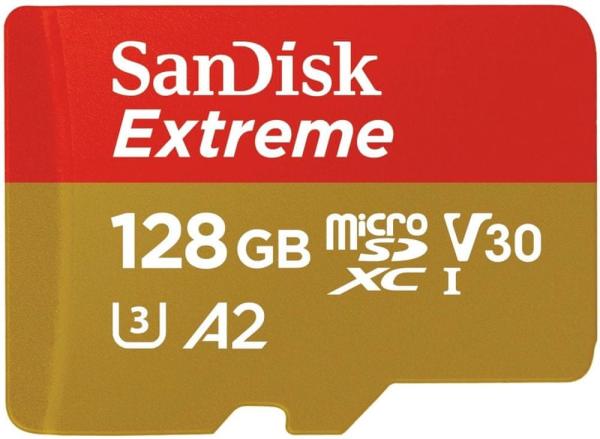 SanDisk Extreme microSDXC 128GB 160MB/ s+adaptér