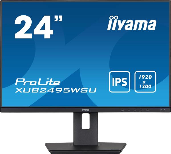iiyama ProLite/ XUB2495WSU-B5/ 24, 1"/ IPS/ 1920x1200/ 60Hz/ 5ms/ Black/ 3R
