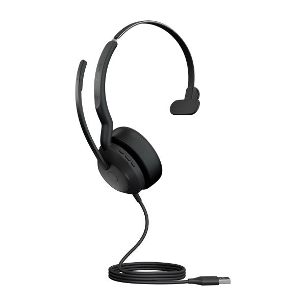 Jabra Evolve2 50/ Mono/ ANC/ USB/ Drôt/ BT/ Bezdrôt/ Čierna 