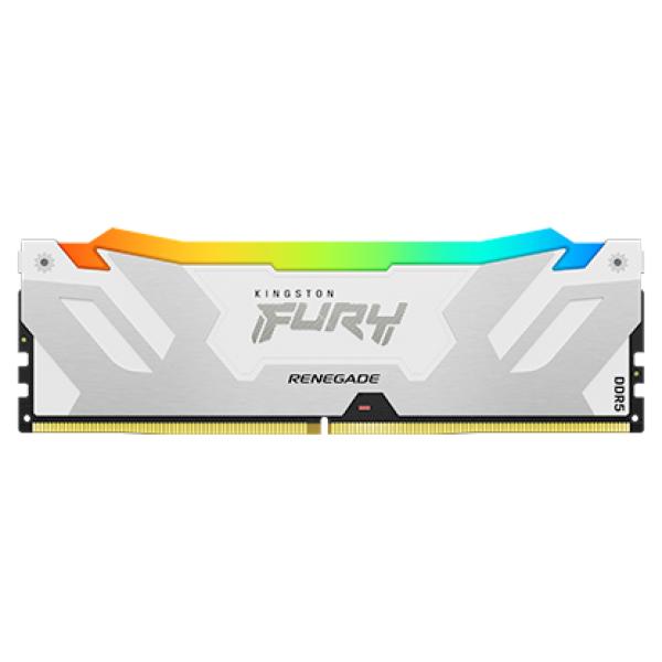 Kingston FURY Renegade/ DDR5/ 16GB/ 6000MHz/ CL32/ 1x16GB/ RGB/ White