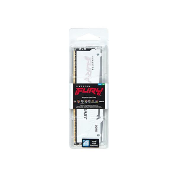 Kingston FURY Beast EXPO/ DDR5/ 32GB/ 6000MHz/ CL36/ 1x32GB/ RGB/ White 