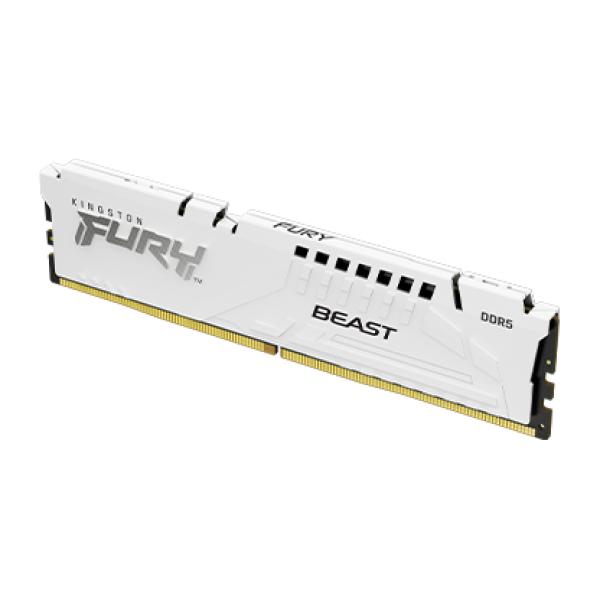 Kingston FURY Beast White/ DDR5/ 16GB/ 6000MHz/ CL40/ 1x16GB/ White 