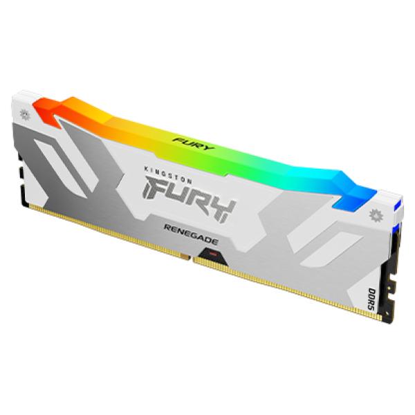 Kingston FURY Renegade/ DDR5/ 16GB/ 7200MHz/ CL38/ 1x16GB/ RGB/ White 