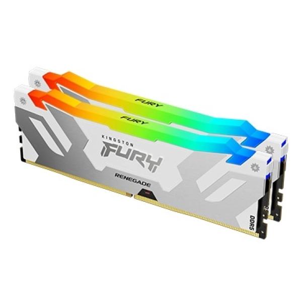 Kingston FURY Renegade/ DDR5/ 32GB/ 6400MHz/ CL32/ 2x16GB/ RGB/ White