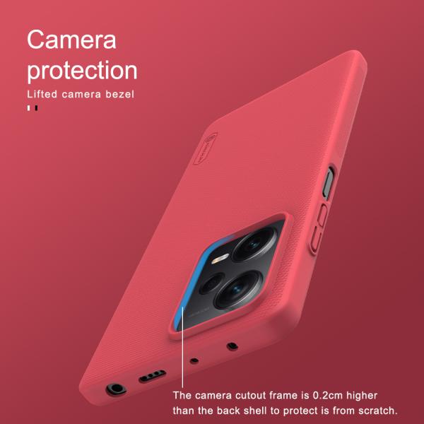 Nillkin Super Frosted Zadný Kryt pre Xiaomi Redmi Note 12 Pro+ 5G Bright Red 