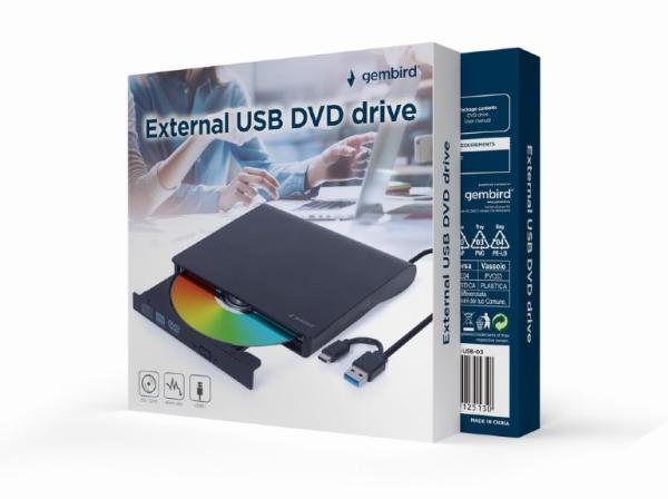 GEMBIRD External DVD-RW DVD-USB-03 black 