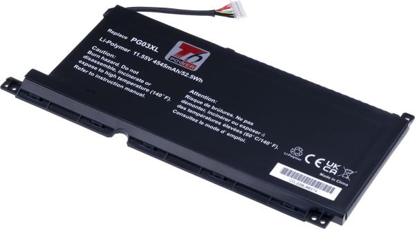 Batéria T6 Power HP Pavilion Gaming 15-dk0000, 15-ec0000, 4545mAh, 52, 5Wh, 3cell, Li-pol
