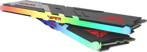 Patriot Viper Venom/ DDR5/ 32GB/ 6400MHz/ CL32/ 2x16GB/ RGB/ Black/ Silv 
