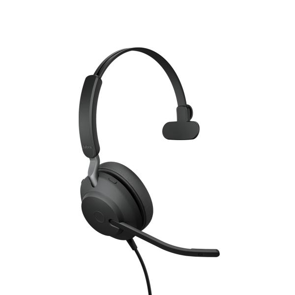 Jabra Evolve2 40 SE/ Mono/ USB-C/ Drôt/ Čierna 