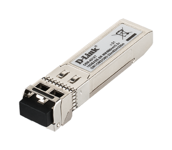 D-Link 10GBase-SR SFP+ Transceiver, 80/ 300m, 10-pack