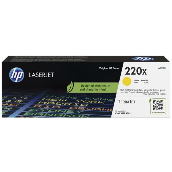 HP W2202X, žltý toner. kazeta HP LaserJet 220X