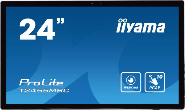 24" LCD iiyama T2455MSC-B1:IPS, FHD, P-CAP, HDMI