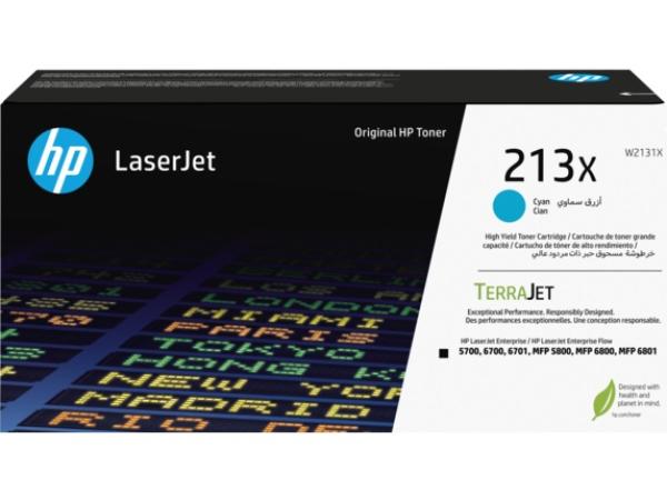 HP 213X Cyn Original LaserJet Toner Crtg (6, 000 pages)