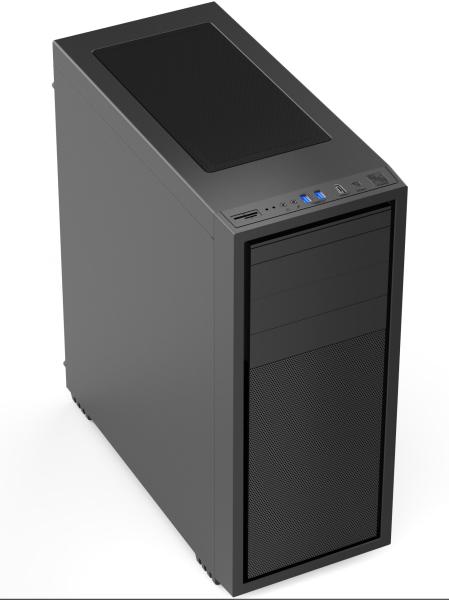 Gembird Computer Fornax K500/ Midi Tower/ Černá
