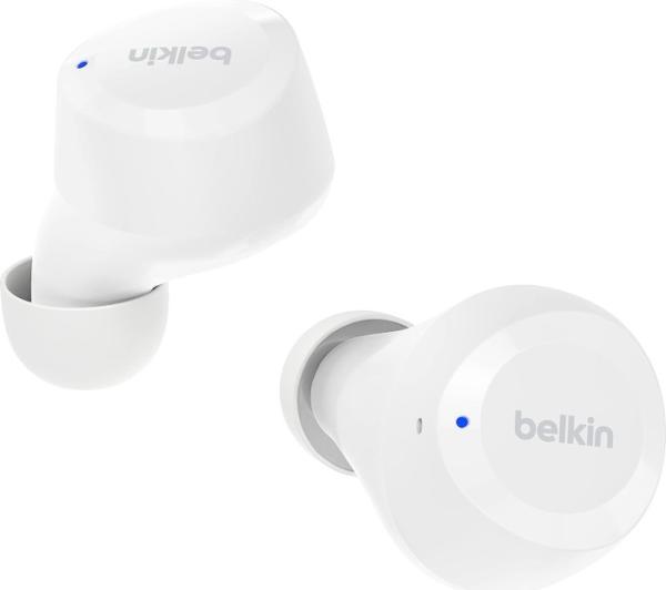 Belkin SOUNDFORM BoltTrue Wireless Earbuds - biele