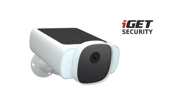 iGET SECURITY EP29 White - WiFi solárna batériová FullHD kamera, IP66, samostatná aj pre alarm M5