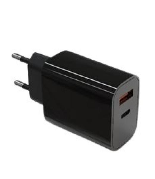 TB Touch USB-C + USB-A černá nabíječka