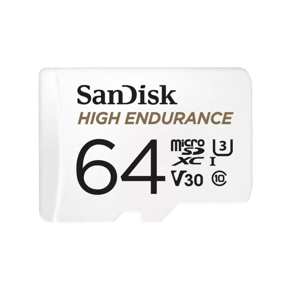 SanDisk High Endurance/ micro SDXC/ 64GB/ UHS-I U3 / Class 10/ + Adaptér