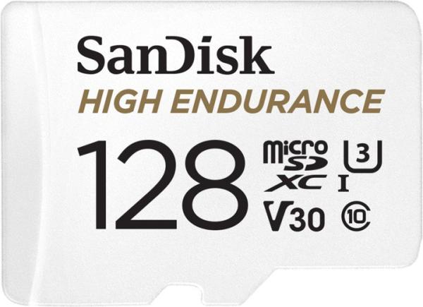 SanDisk High Endurance/ micro SDXC/ 128GB/ UHS-I U3 / Class 10/ + Adaptér