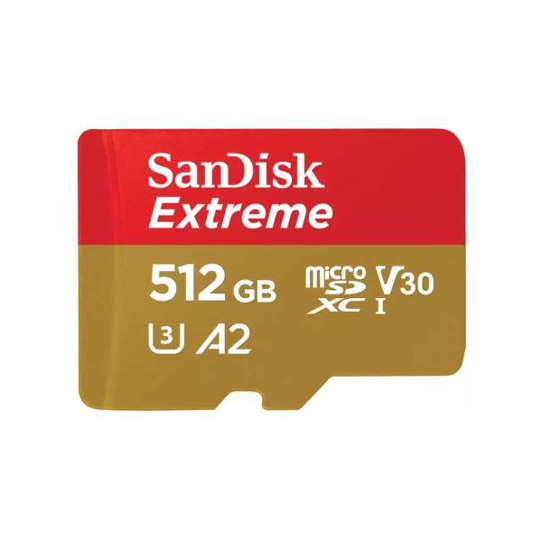 SanDisk Extreme/ micro SDXC/ 512GB/ 190MBps/ UHS-I U3 / Class 10/ + Adaptér