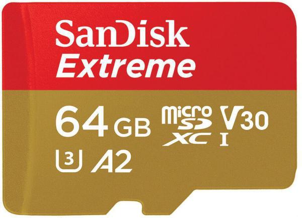 SanDisk Extreme/ micro SDXC/ 64GB/ UHS-I U3 / Class 10/ + Adaptér