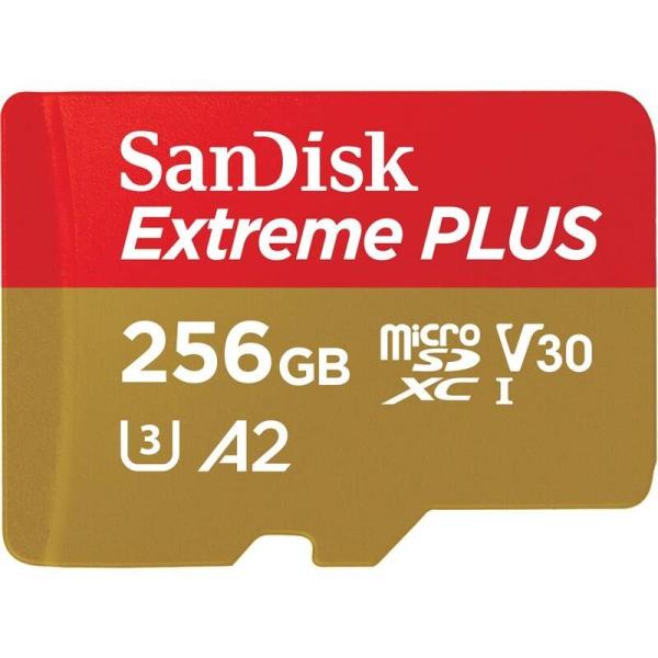 SanDisk Extreme PLUS/ micro SDXC/ 256GB/ 200MBps/ UHS-I U3/ Class 10/ + Adaptér