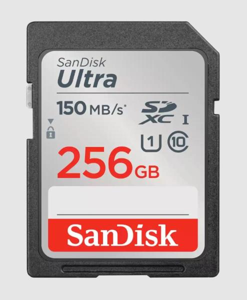 SanDisk Ultra/ SDXC/ 256GB/ 150MBps/ UHS-I U1 / Class 10/ Čierna