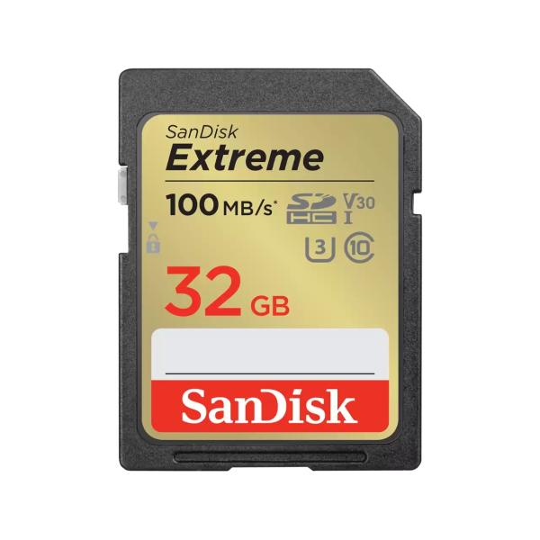 SanDisk Extreme/ SDHC/ 32GB/ 100MBps/ UHS-I U3 / Class 10
