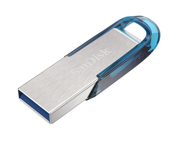 SanDisk Ultra Flair/ 128GB/ USB 3.0/ USB-A/ Modrá