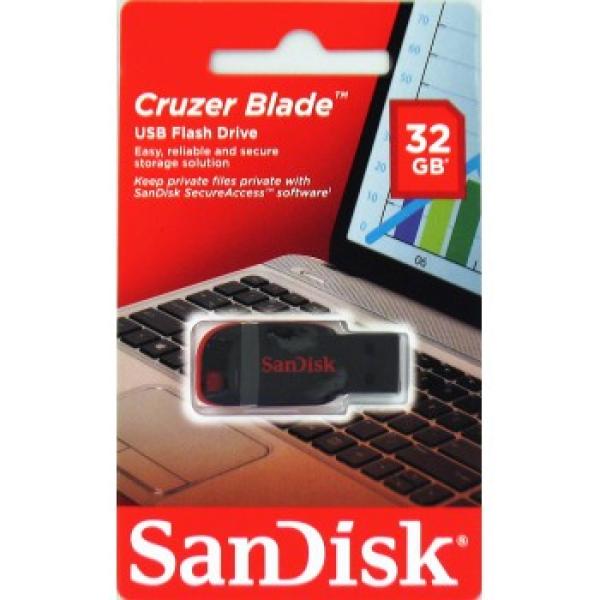 SanDisk Cruzer Blade/ 32GB/ USB 2.0/ USB-A/ Čierna 