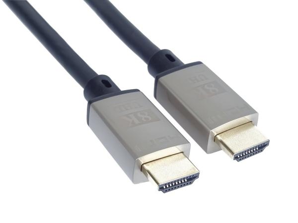 PremiumCord Ultra High Speed ??HDMI 2.1 kábel 8K@60Hz, 4K@120Hz dĺžka 5m kovové pozlátené konektory 
