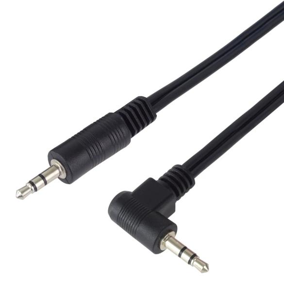 PremiumCord Kábel Jack 3.5mm 90 ° M / M 1, 5m