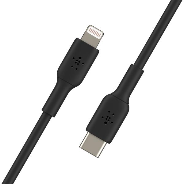 Belkin Lighting to USB-C kabel, 2m, černý 