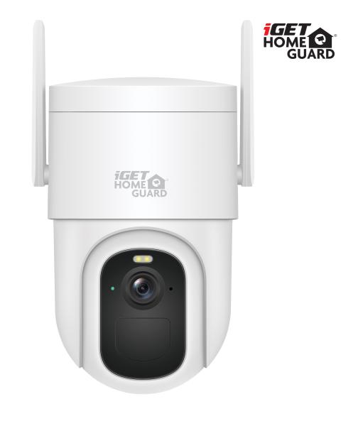 iGET HOMEGUARD HGWBC358 - WiFi IP 2K bateriová otočná kamera, noční vidění, dvoucestné audio, IP66 