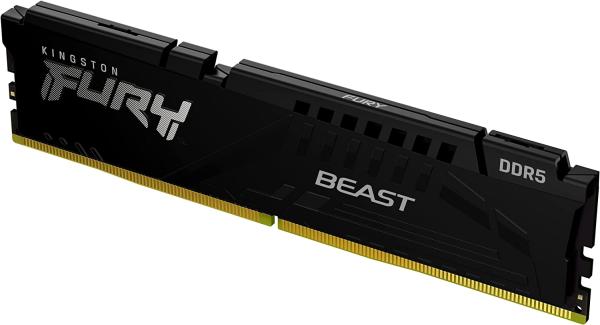 Kingston FURY Beast/ DDR5/ 64GB/ 6000MHz/ CL40/ 4x16GB/ Black 