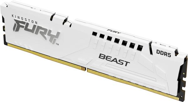 Kingston FURY Beast/ DDR5/ 64GB/ 6000MHz/ CL40/ 4x16GB/ White 