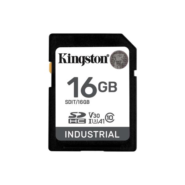 Kingston Industrial/ SDHC/ 16GB/ 100MBps/ UHS-I U3 / Class 10