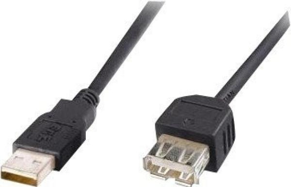 PremiumCord USB 2.0 kábel predlžovací, A-A, 5m, č.