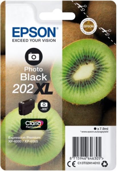 EPSON singlepack, Photo Black 202XL, Premium Ink, XL