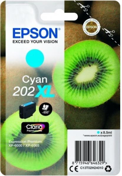 Atramentová tyčinka EPSON Singlepack "Kiwi" Cyan 202XL Claria Premium Ink 8, 5 ml